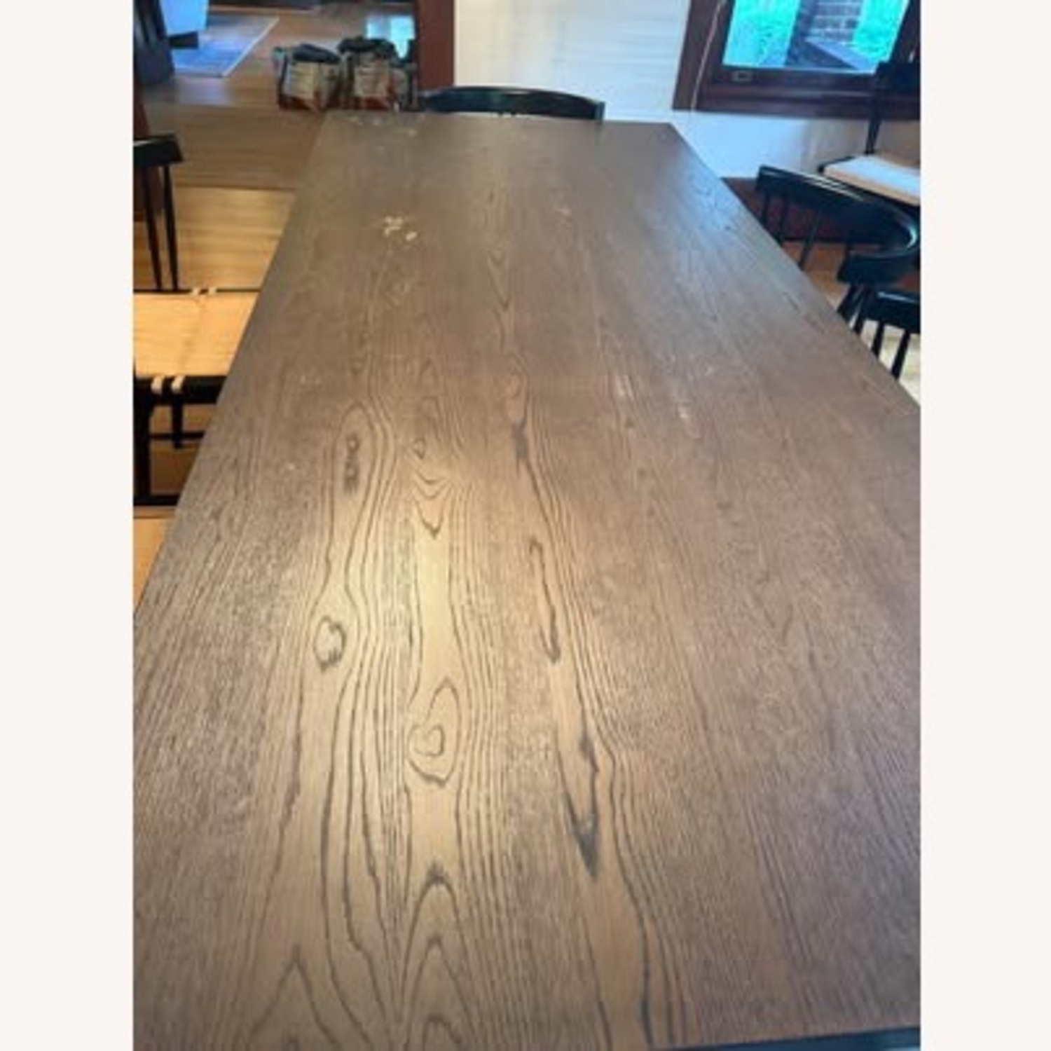 Crate & Barrel Eastham Dark Brown Wood Dining Table - image-4