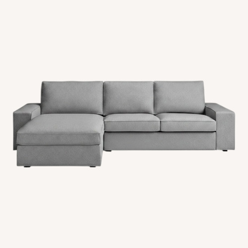 Used IKEA Kivik Sofa Sectional With Chaise, Light Gr for sale on AptDeco