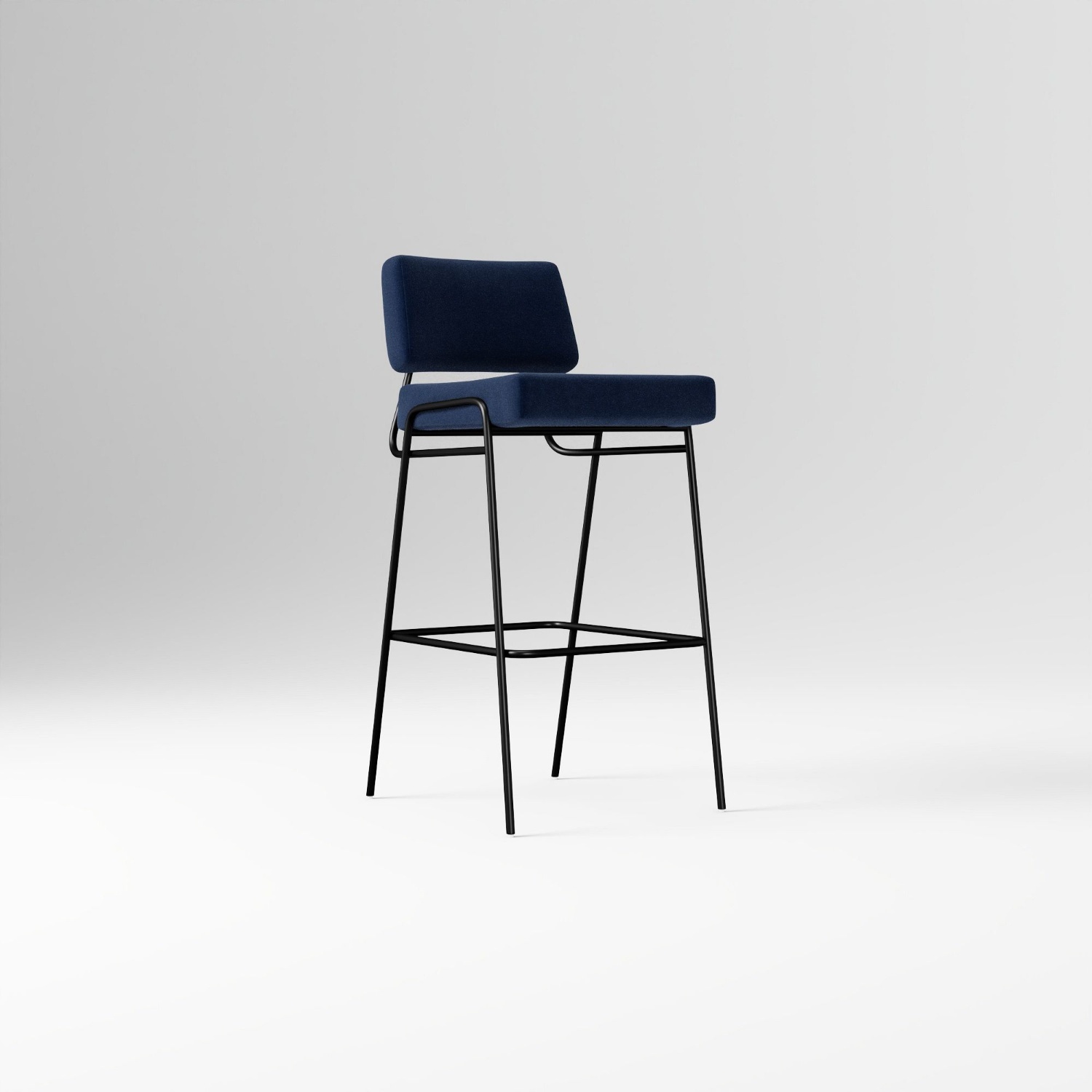 West Elm Performance Wire Frame Fabric Counter Stool - image-4