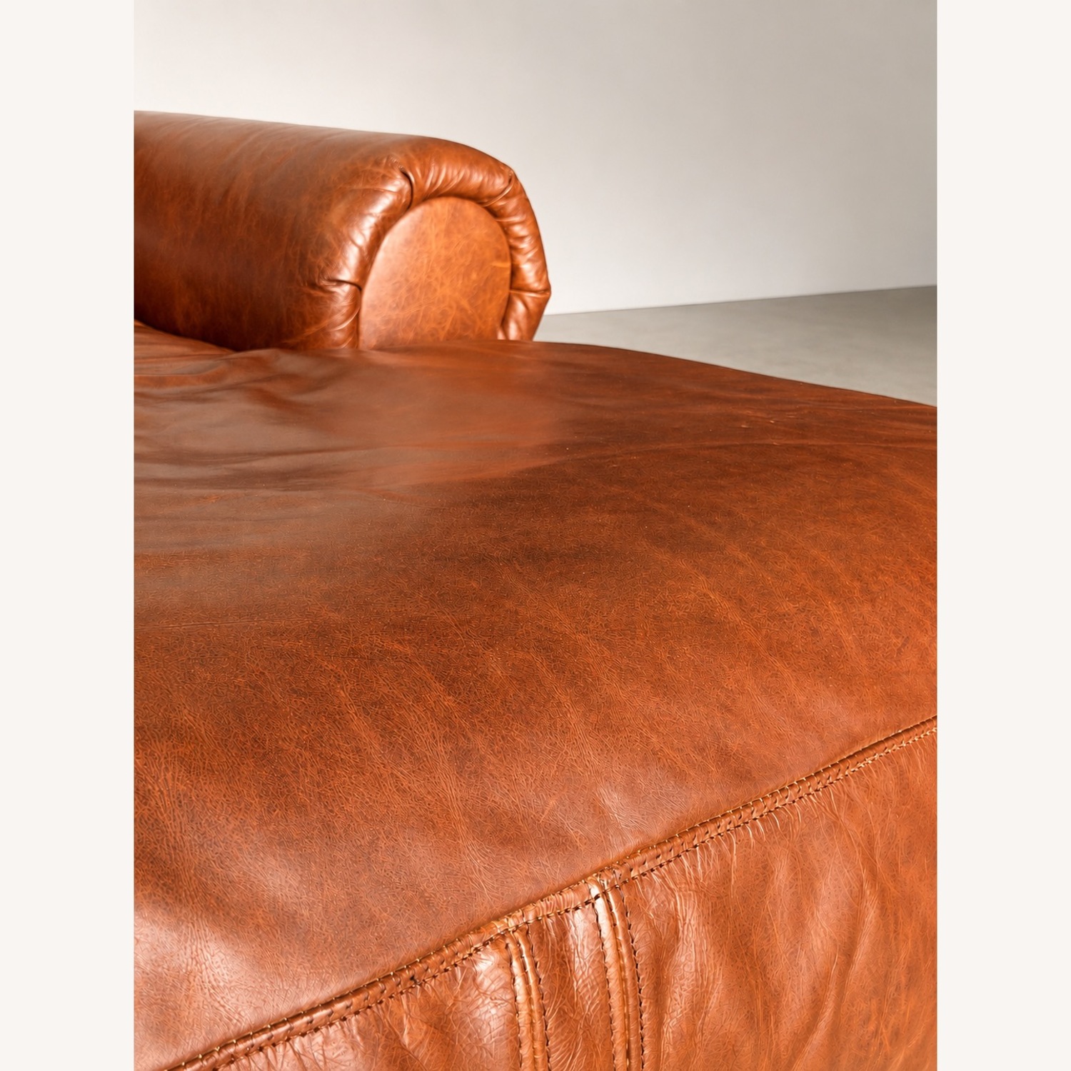 Restoration Hardware Lancaster Leather Sectional - image-5