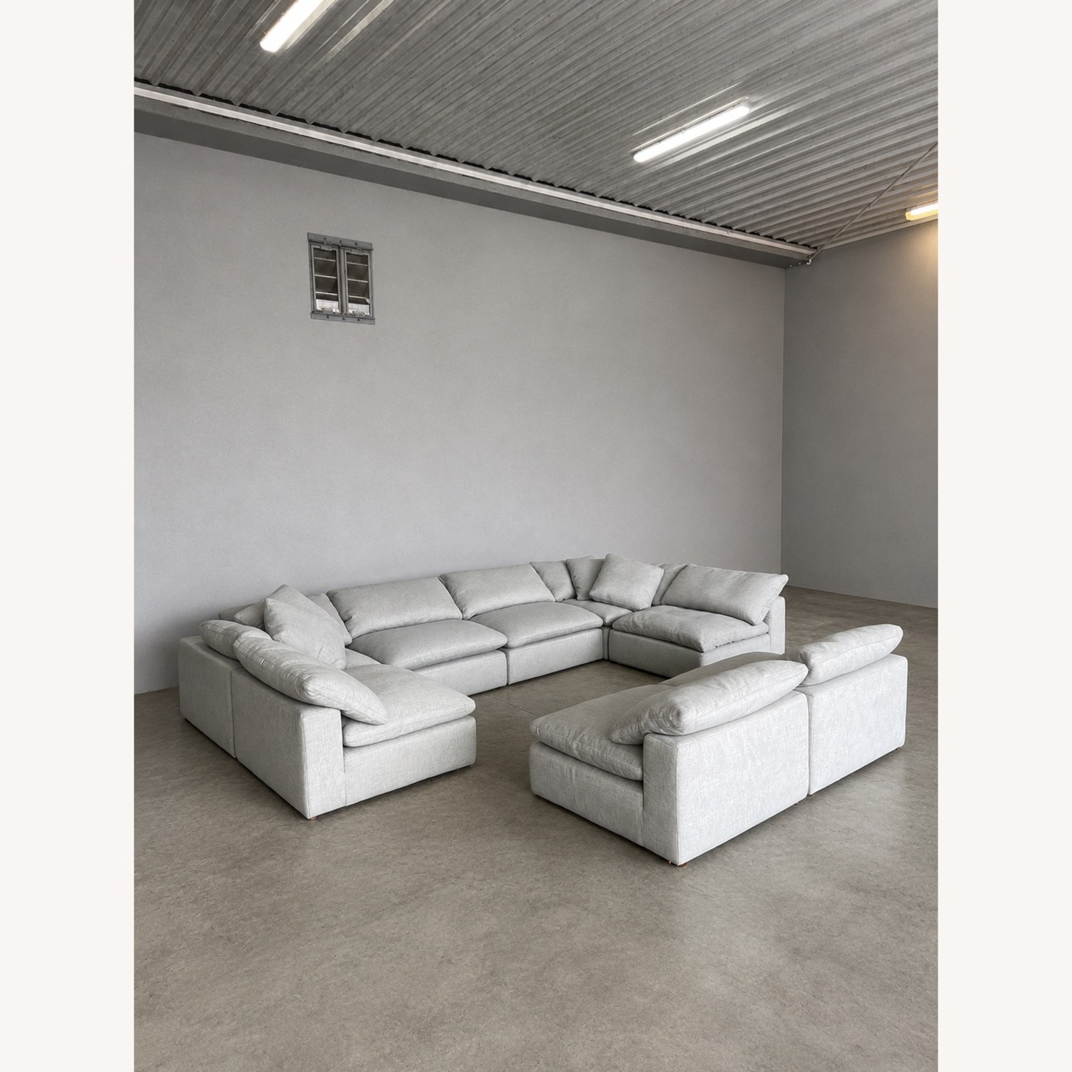 Restoration Hardware Gray Cloud Modular Couch - image-4