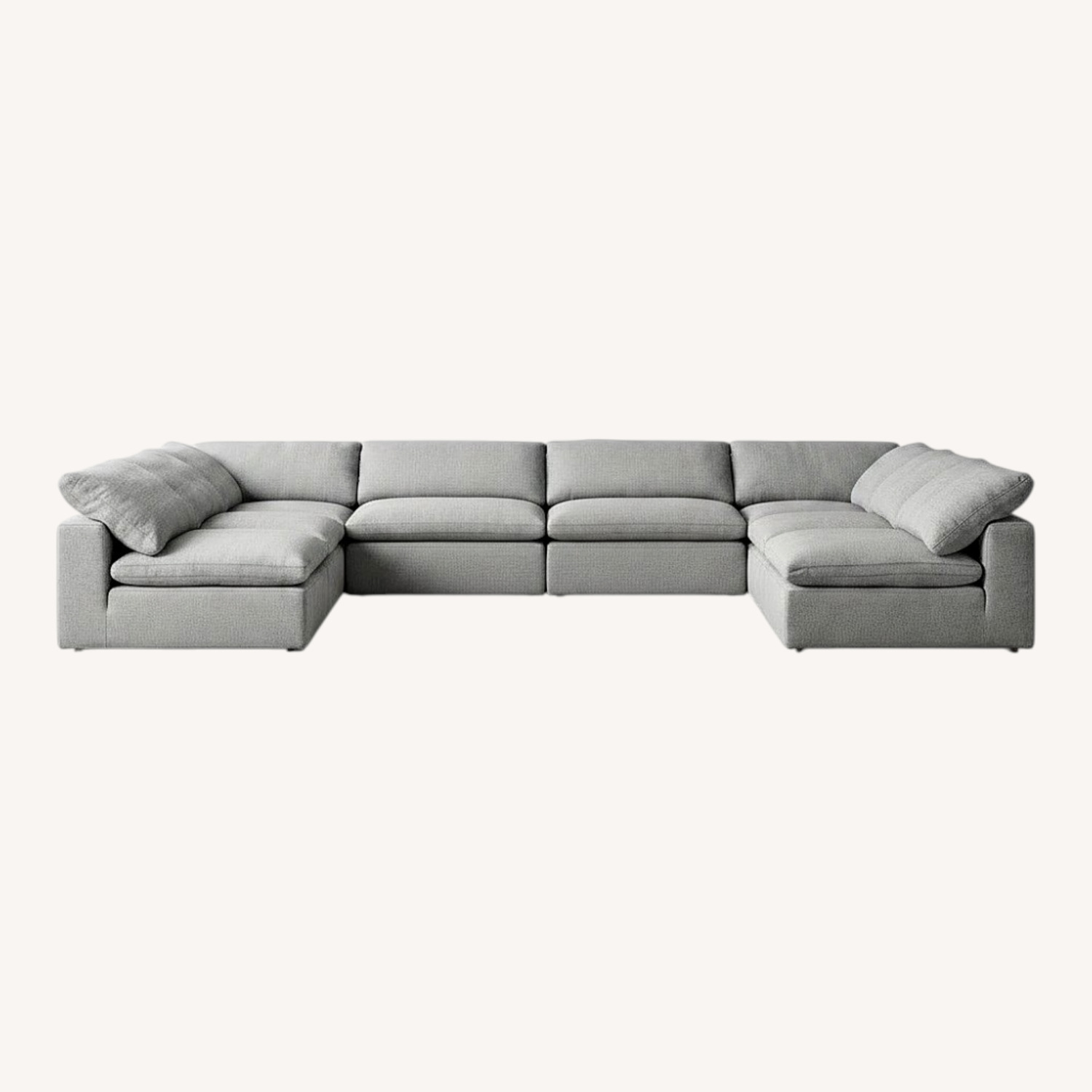 Restoration Hardware Gray Cloud Modular Couch - image-0