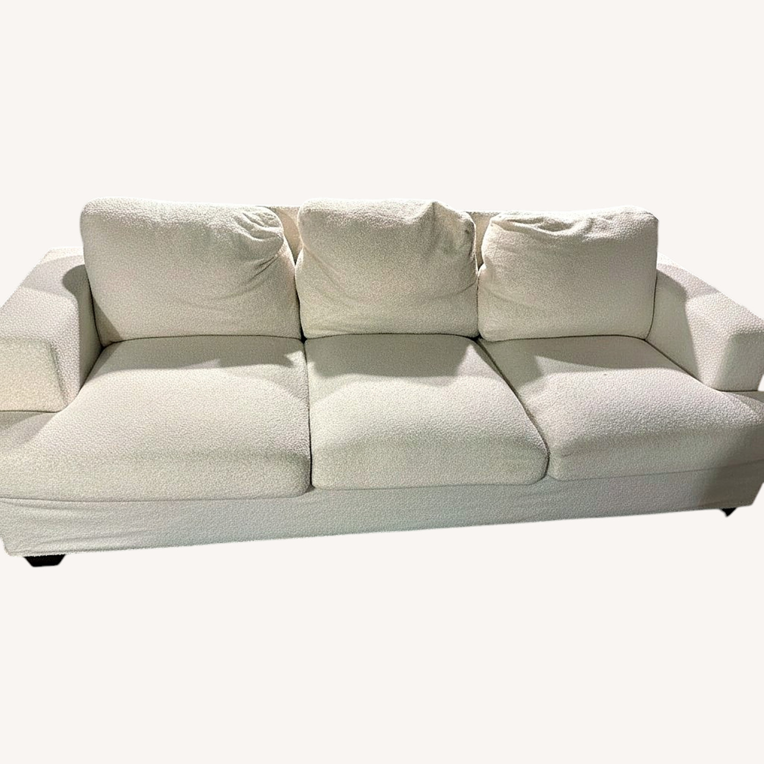 Beige/Off-White 3 Seater Sofa - image-0