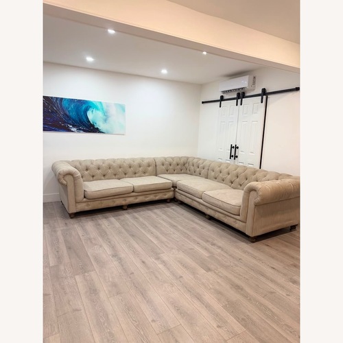 Used Restoration Hardware Kensington Chesterfield Sofa for sale on AptDeco