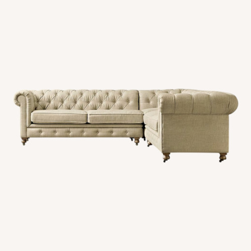 Used Restoration Hardware Kensington Chesterfield Sofa for sale on AptDeco