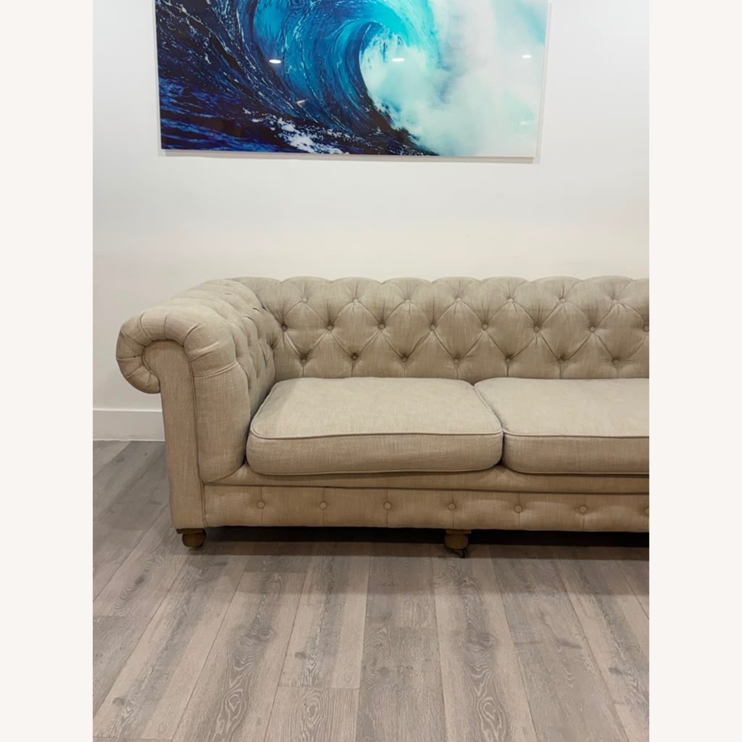 Restoration Hardware Kensington Chesterfield Sofa - image-7