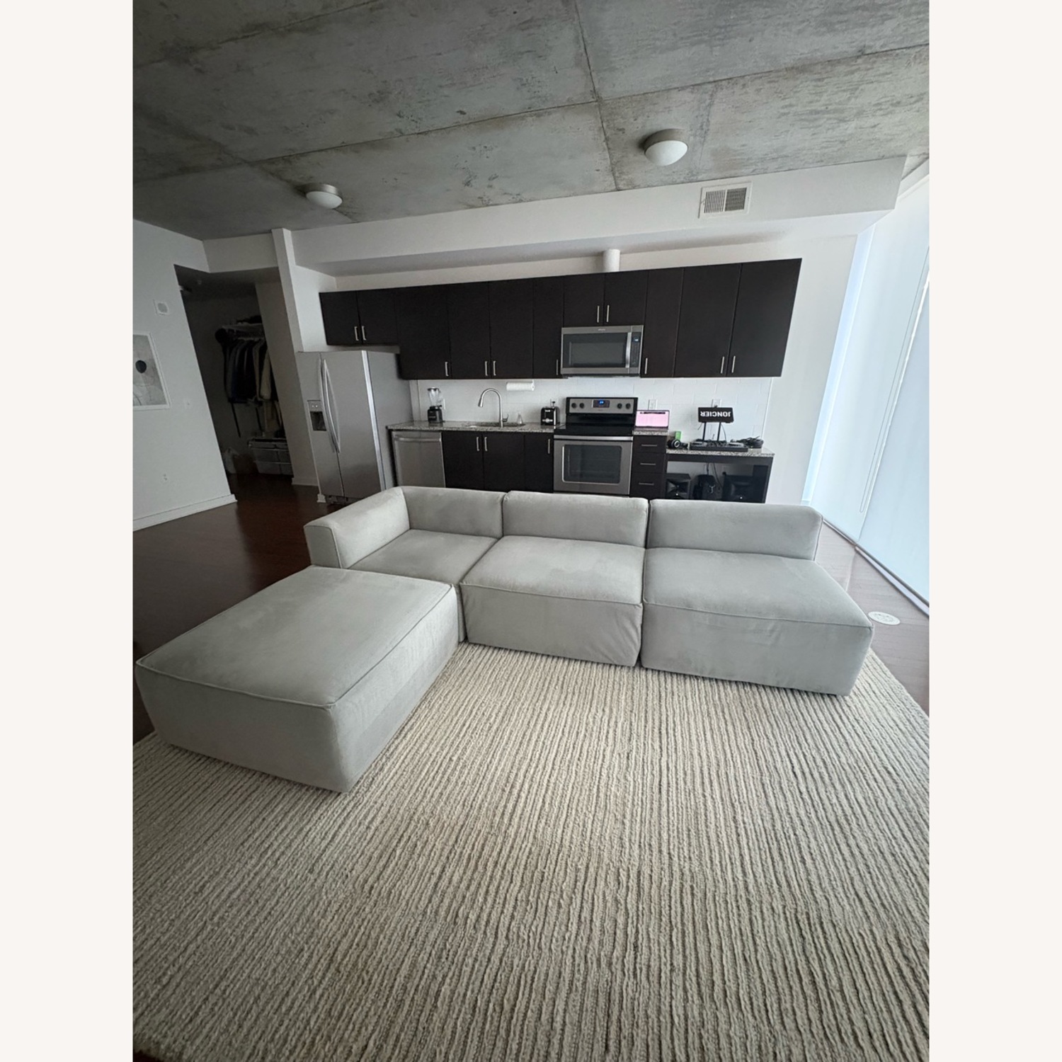 West Elm Remi 4-Piece Sectional with Ottoman - image-2