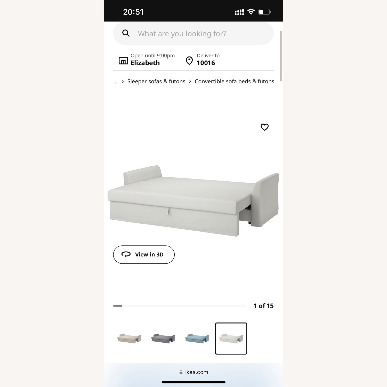 IKEA HOLMSUND SLEEPER 3 Seats Sofa - image-2