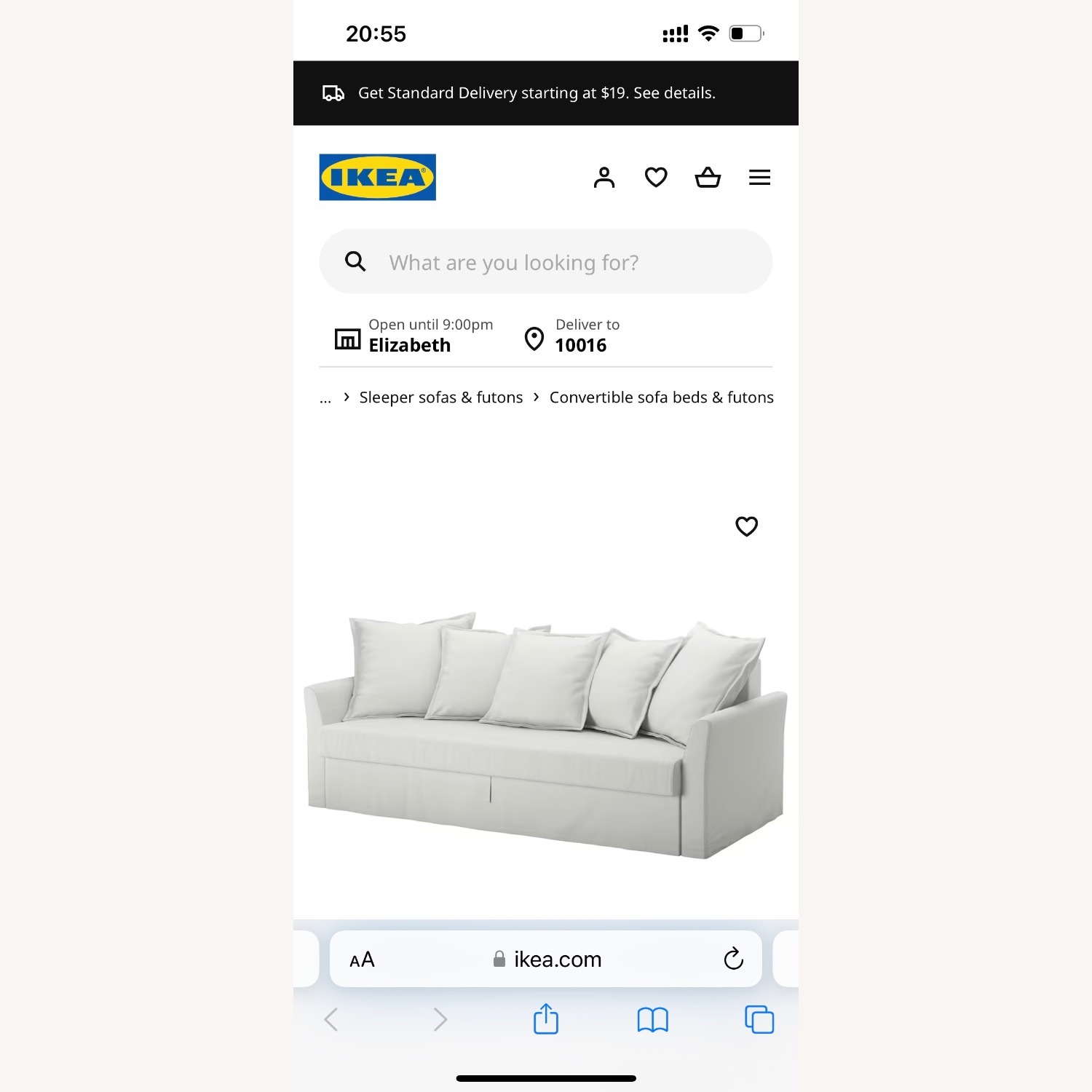 IKEA HOLMSUND SLEEPER 3 Seats Sofa - image-3