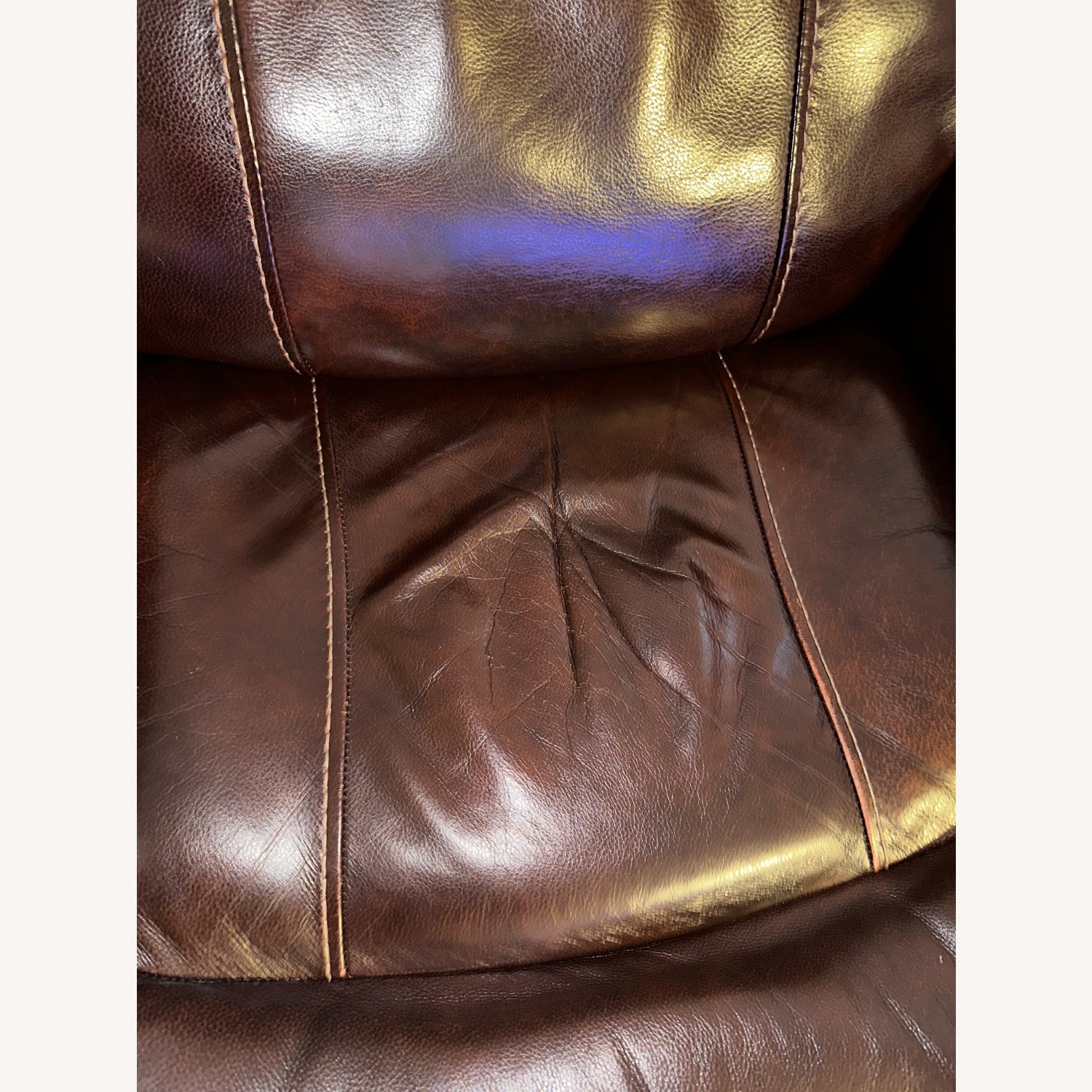 Genuine Leather Recliner - image-2