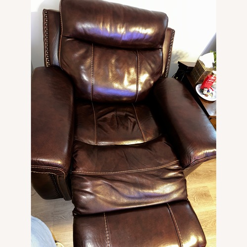 Used Genuine Leather Recliner for sale on AptDeco