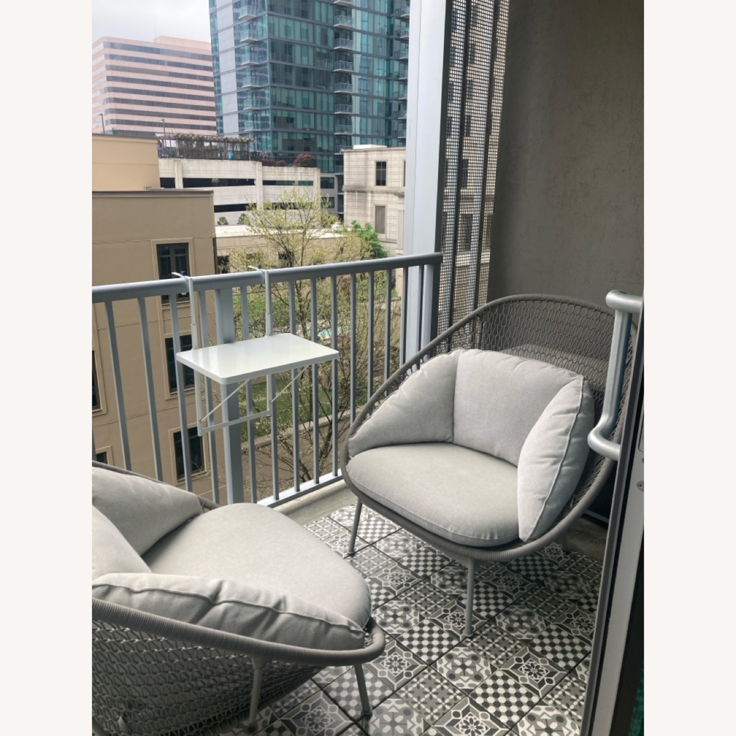 Pair of West Elm Nest Lounge Chairs - image-5