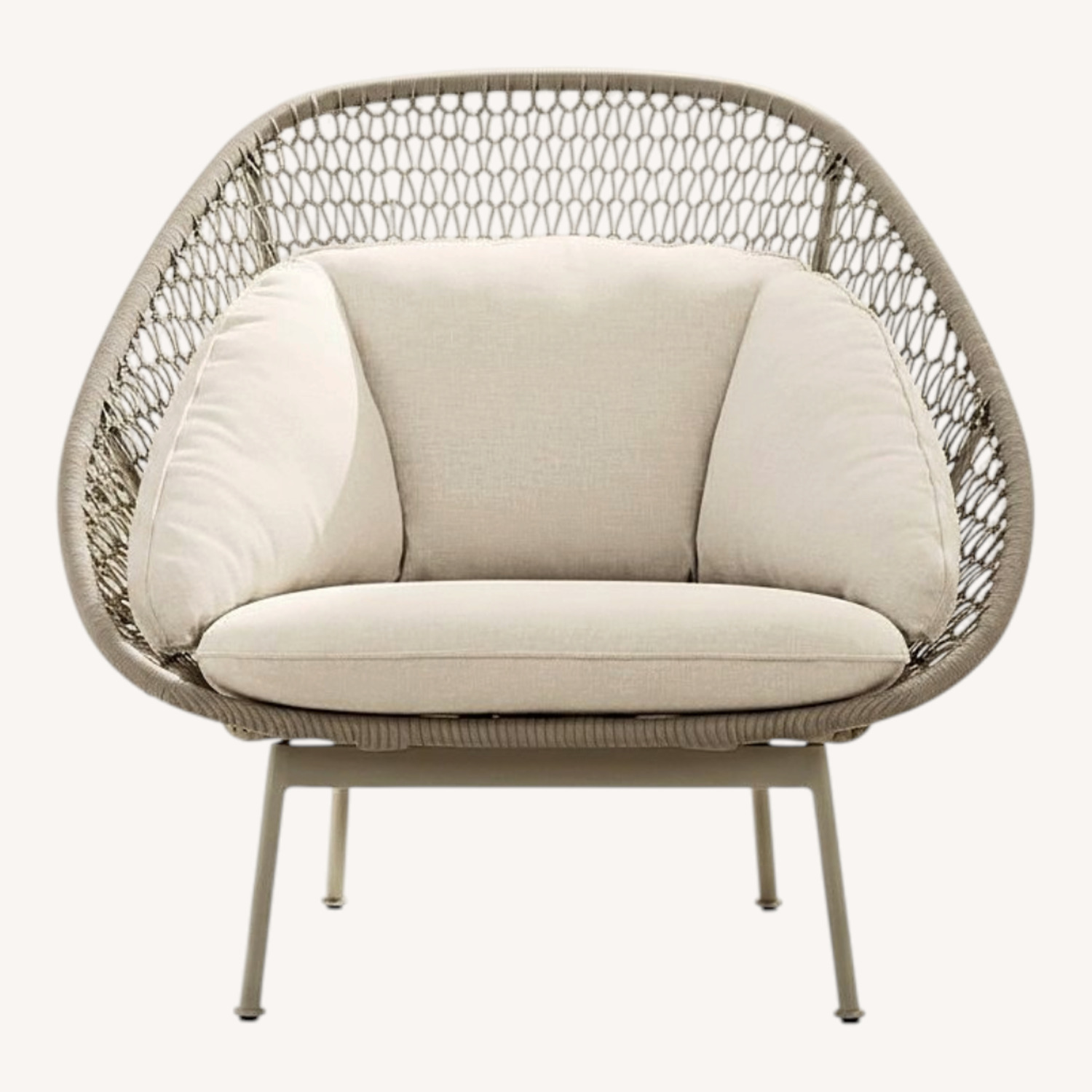 Pair of West Elm Nest Lounge Chairs - image-0
