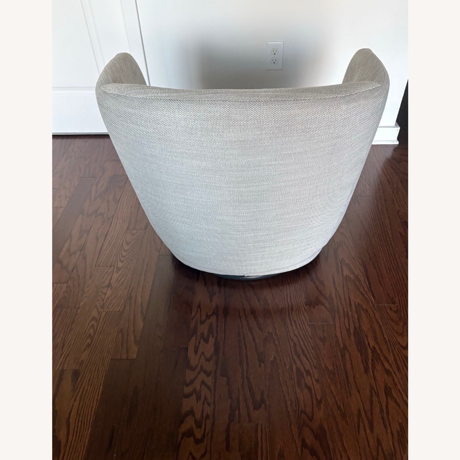West Elm Crescent Swivel Chair | Pearl Gray - image-3
