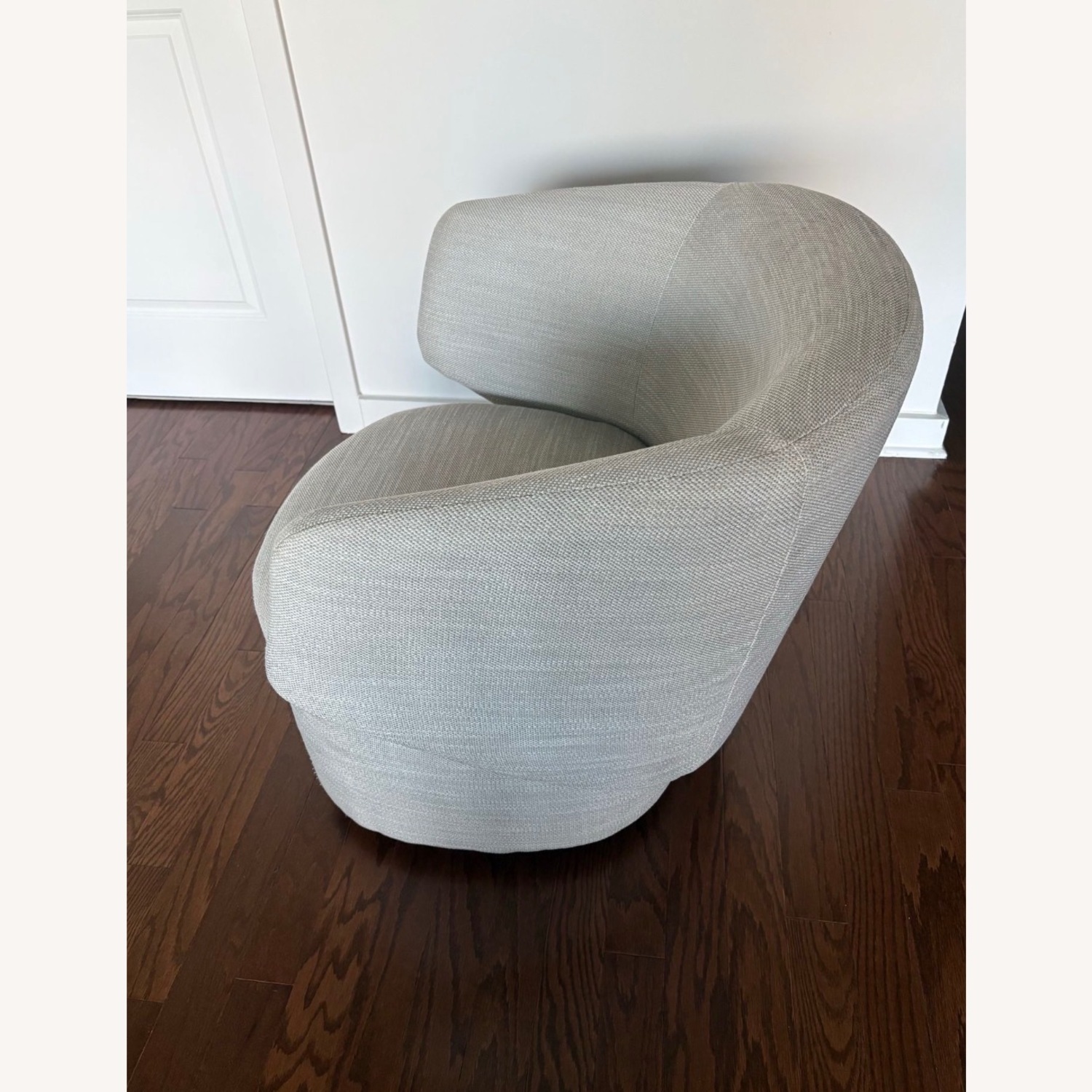 West Elm Crescent Swivel Chair | Pearl Gray - image-2