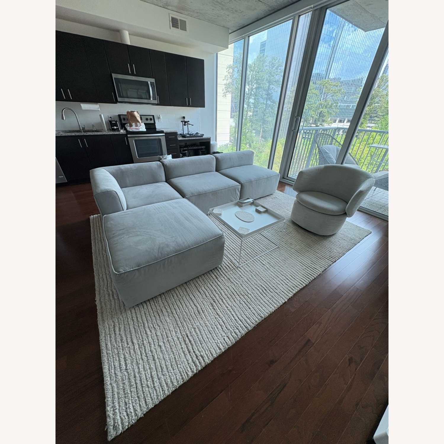 West Elm Lumini Area Rug | 8’ x 10’ | Alabaster - image-4