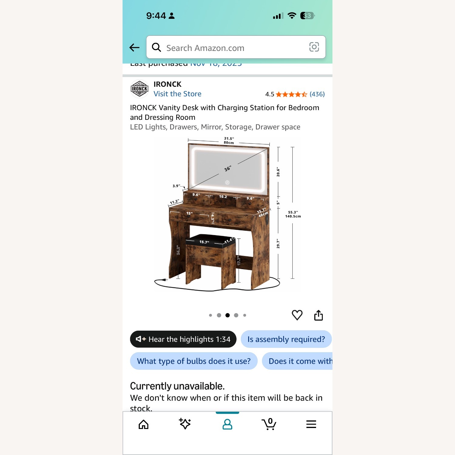 Wayfair Dark Brown Vanity - image-10