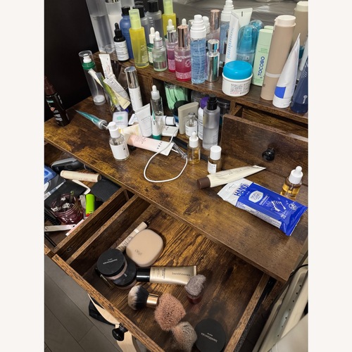 Used Wayfair Dark Brown Vanity for sale on AptDeco