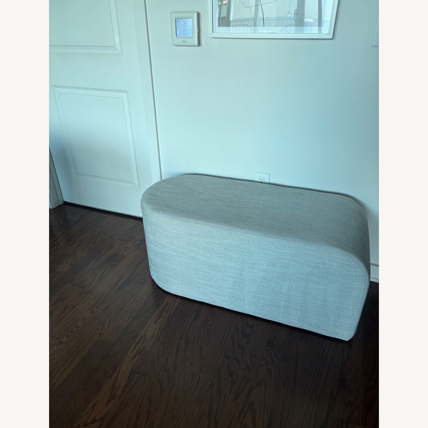 West Elm Tilly Large Ottoman | Pearl Gray  - image-2