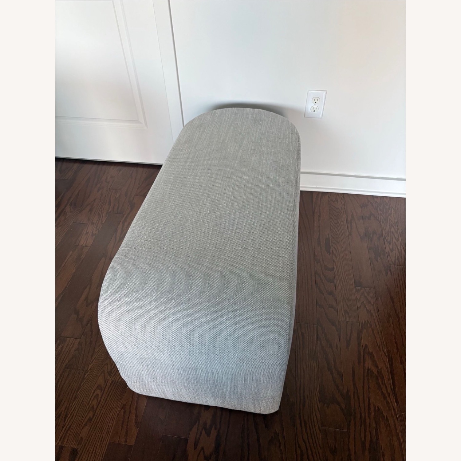 West Elm Tilly Large Ottoman | Pearl Gray  - image-4