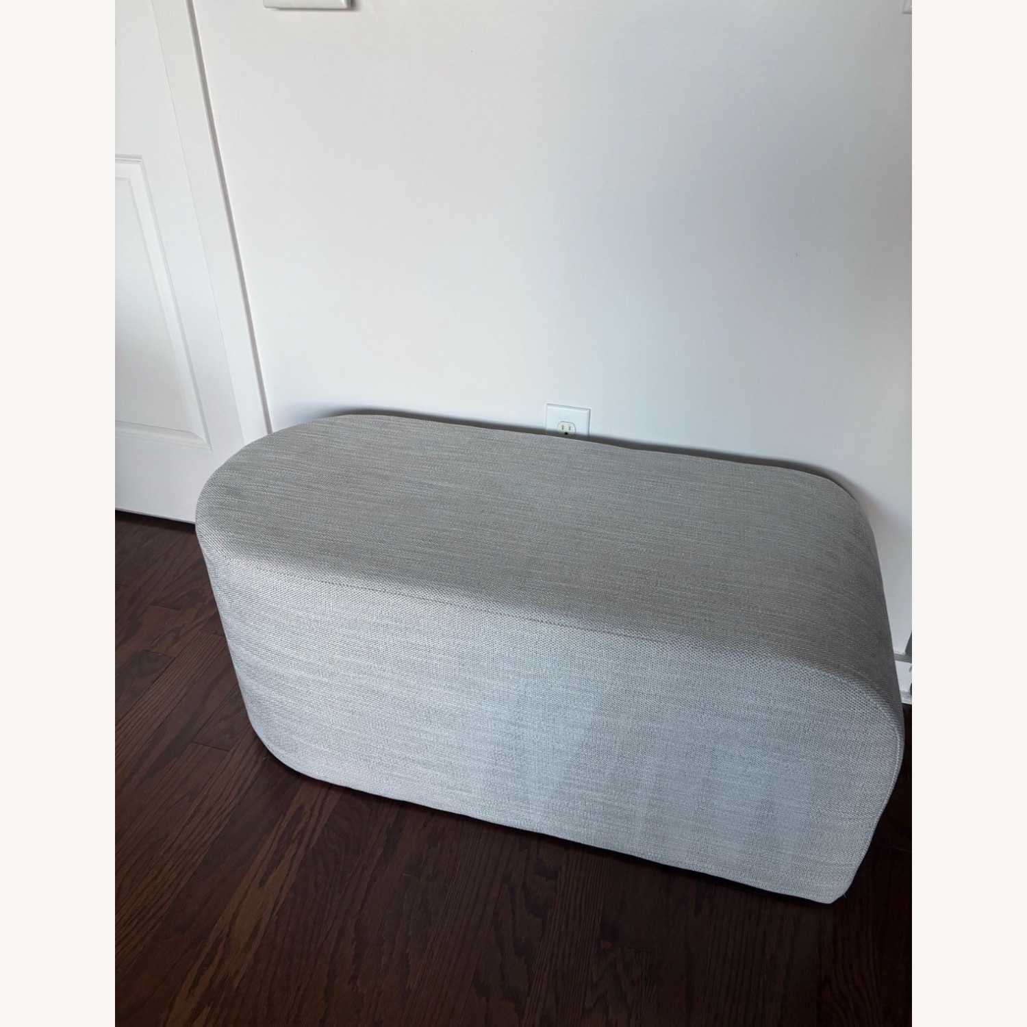 West Elm Tilly Large Ottoman | Pearl Gray  - image-3