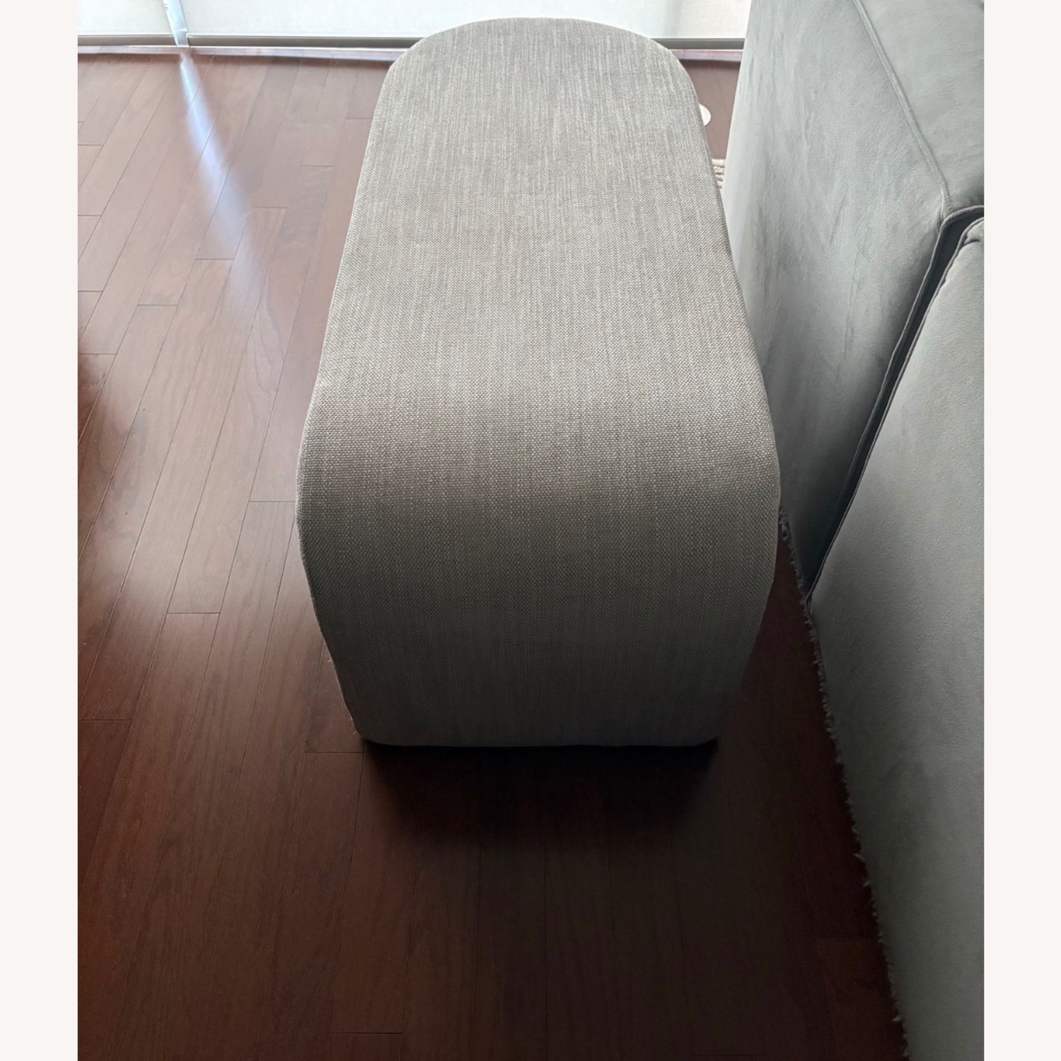 West Elm Tilly Large Ottoman | Pearl Gray  - image-7
