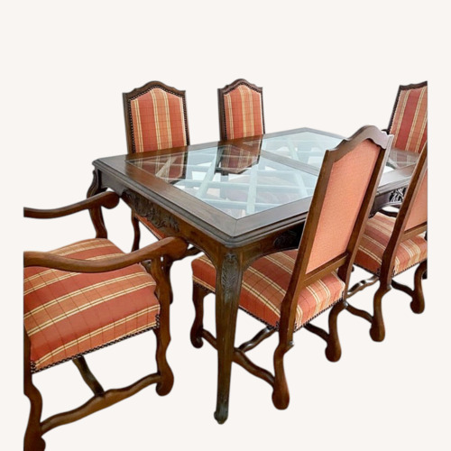 Used Antique Wood Table Set for sale on AptDeco