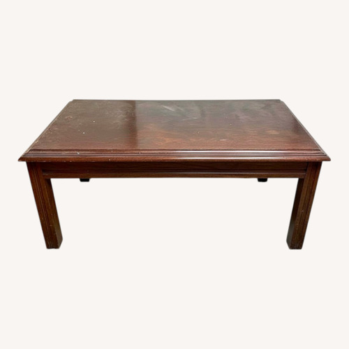 Used Vintage/Antique Finds Dark Brown Coffee Table for sale on AptDeco