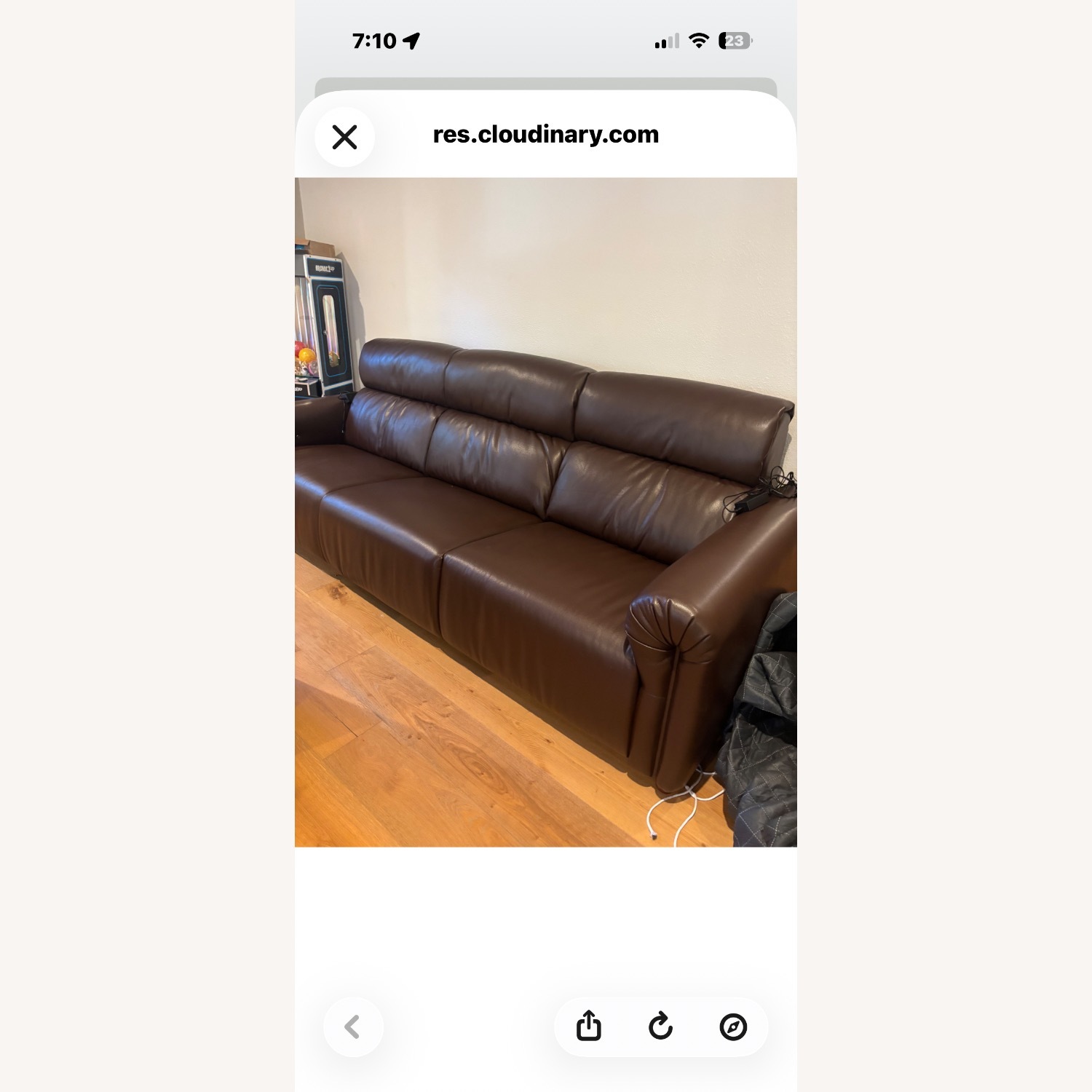 Benjamin Coffee Brown Sofa - image-1