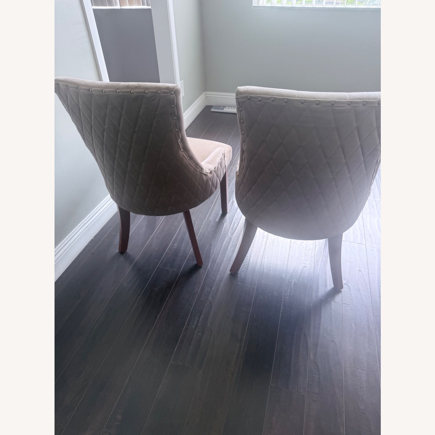 Tufted Upholstered Side Chairs - image-2