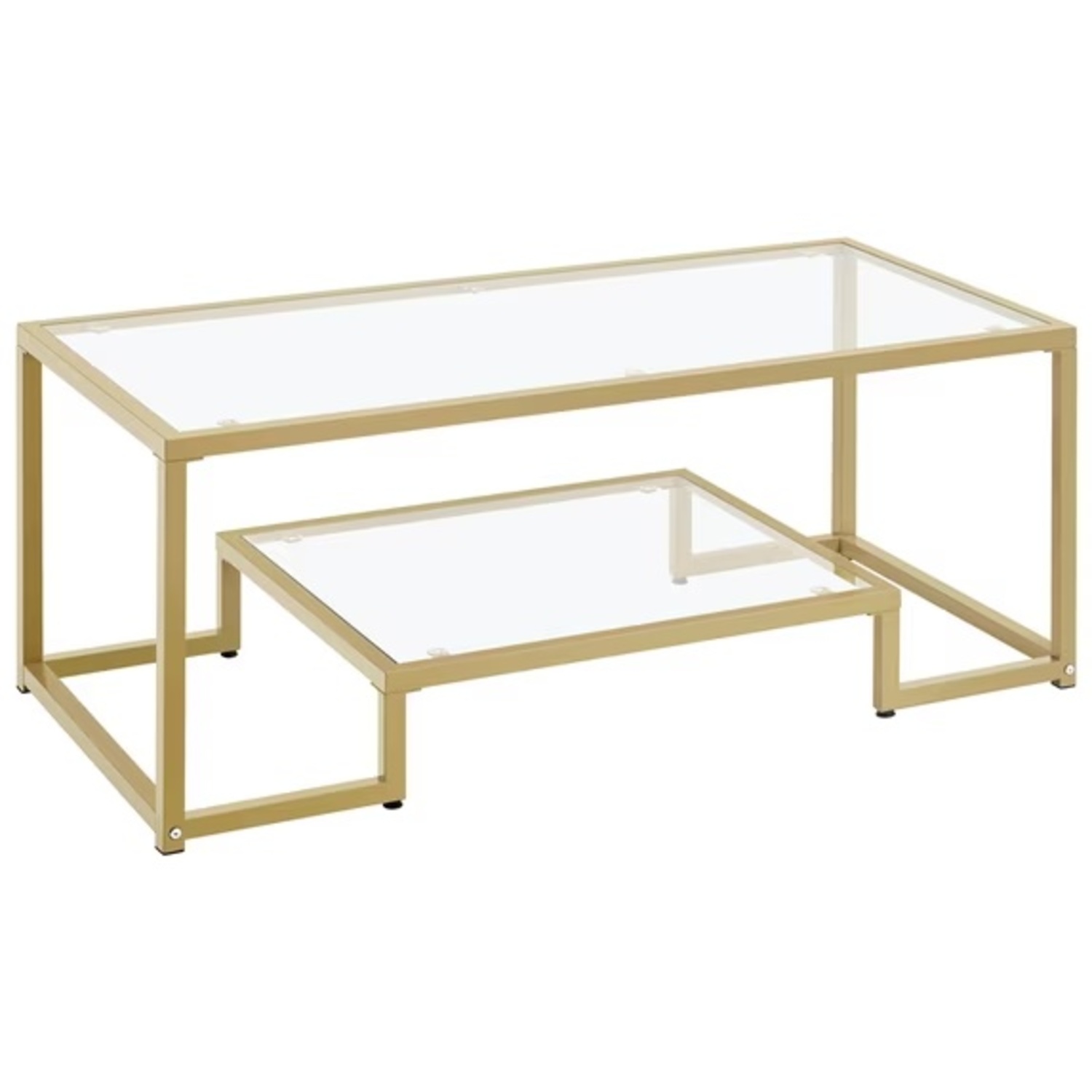 Gold Glass Coffee Table - image-4