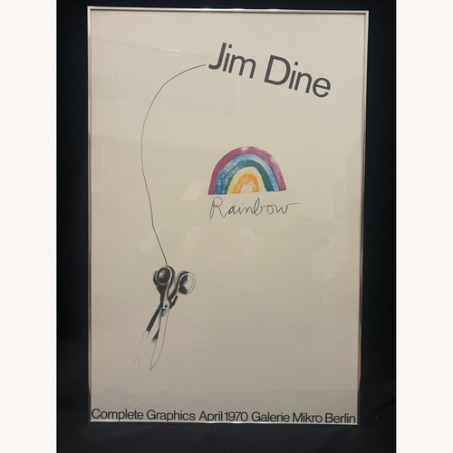 Used Jim Dine “Rainbow” 1970 Galerie Mikro Berlin for sale on AptDeco
