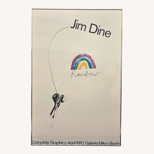 Used Jim Dine “Rainbow” 1970 Galerie Mikro Berlin for sale on AptDeco