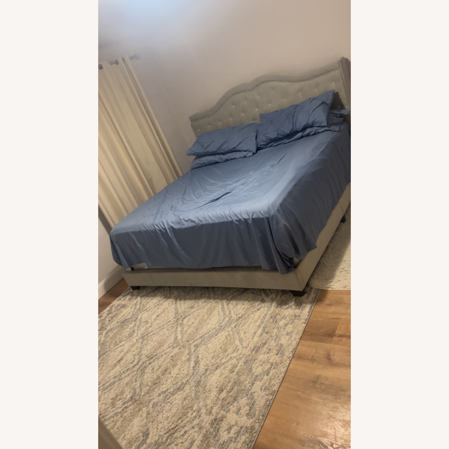 White Wood King Bed - image-2