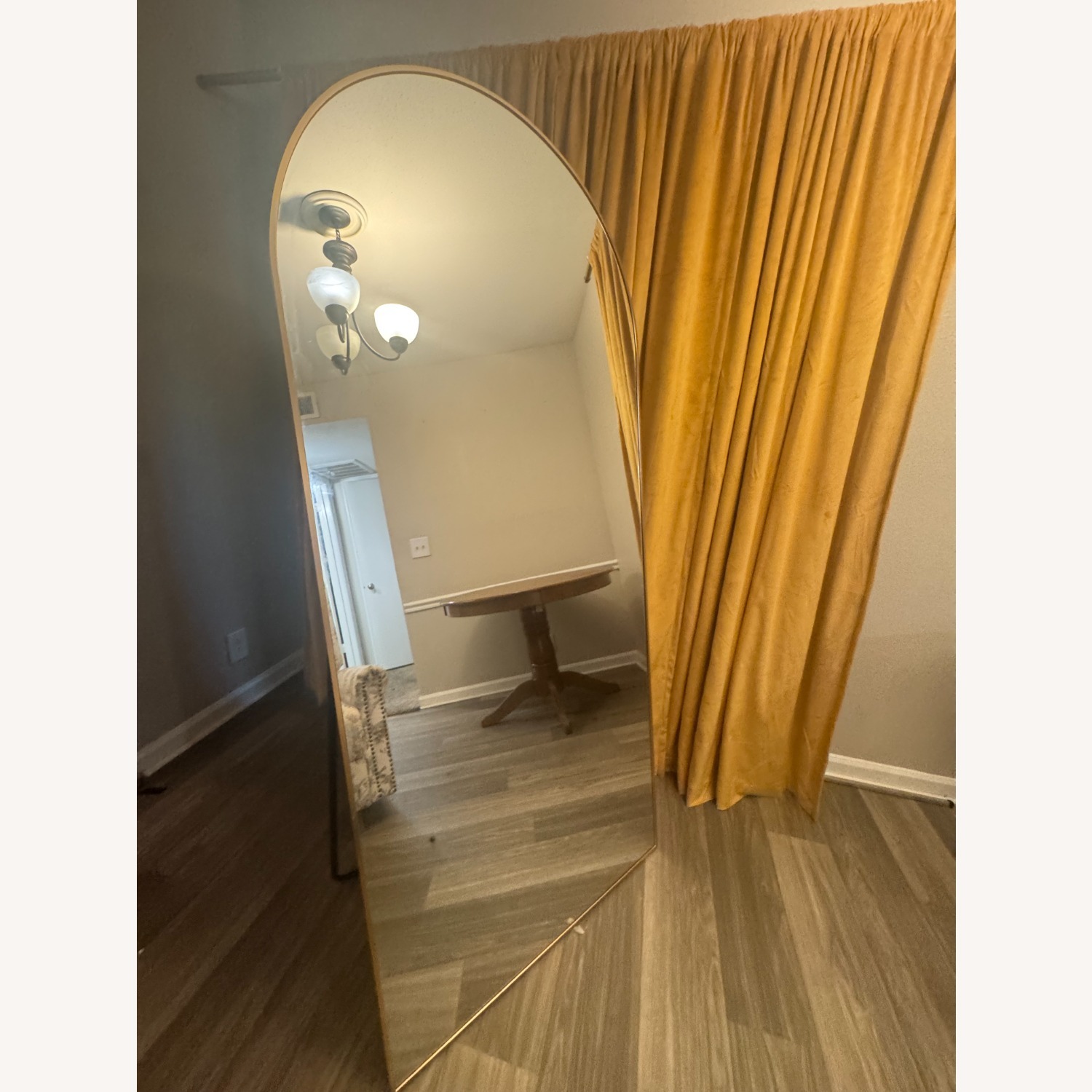 71"H x 32"W Gold Floor Standing Mirror  - image-5