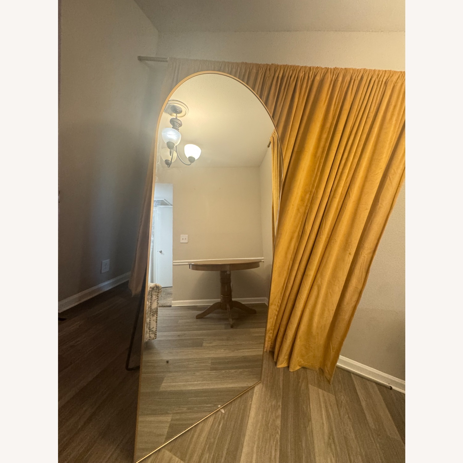 71"H x 32"W Gold Floor Standing Mirror  - image-1