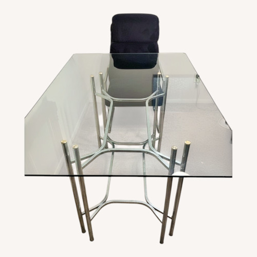 Used Privately Made Glass Table  for sale on AptDeco