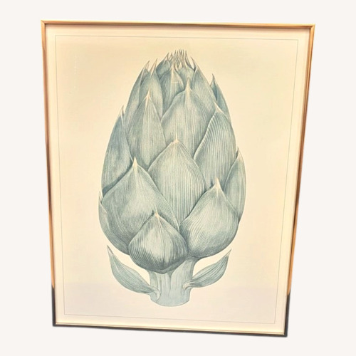 Used Botanical Artichoke Illustration Poster for sale on AptDeco