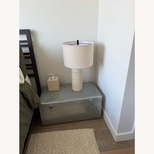 Used Perigold Rynetta Light Brown Stone Table Lamps for sale on AptDeco