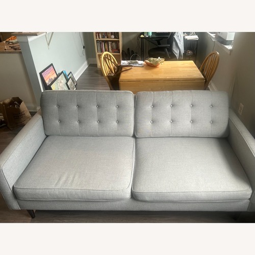 Used West Elm Drake Light Gray Fabric 2 Seater Sofa for sale on AptDeco