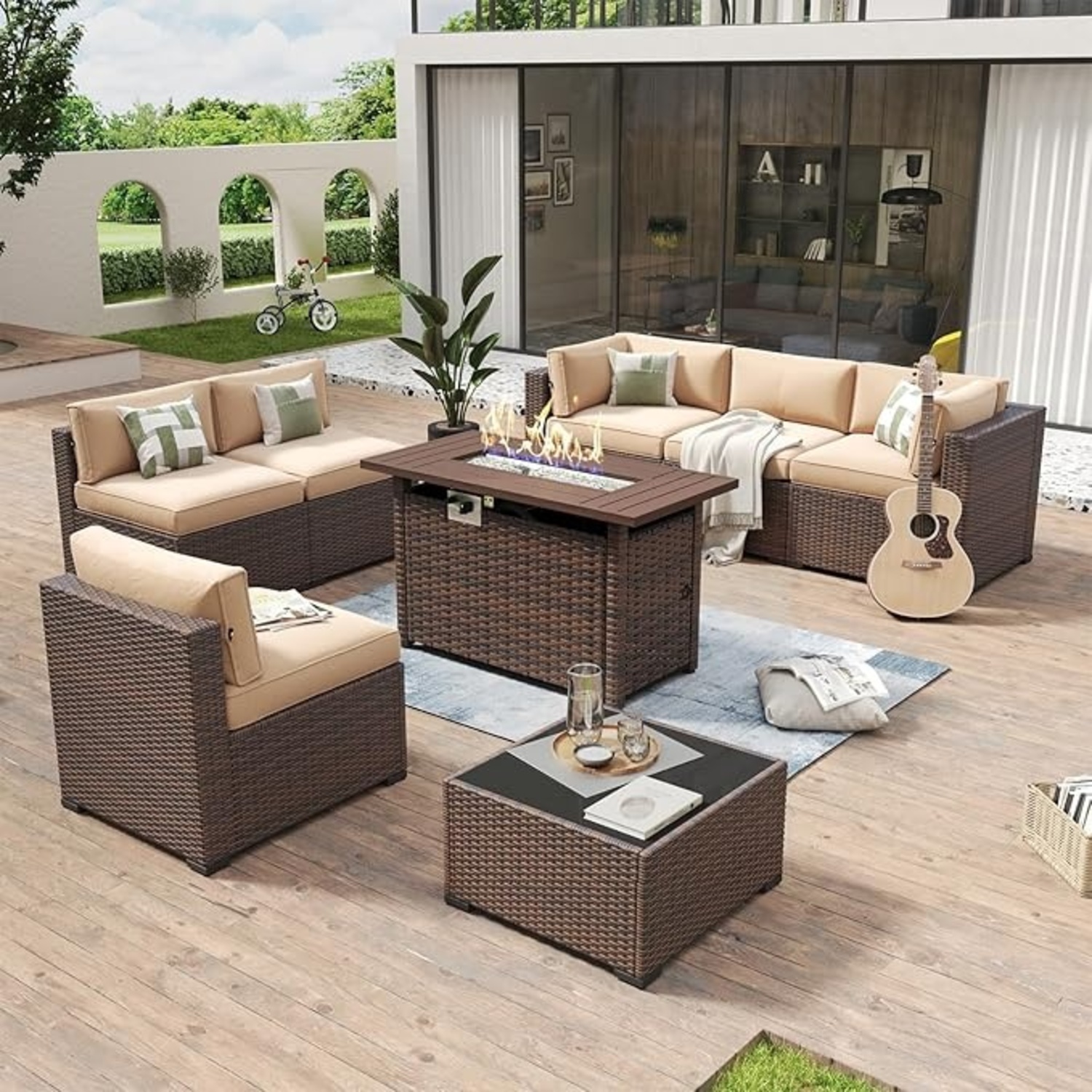 Aoxun 8 Piece Patio Furniture Set - image-7
