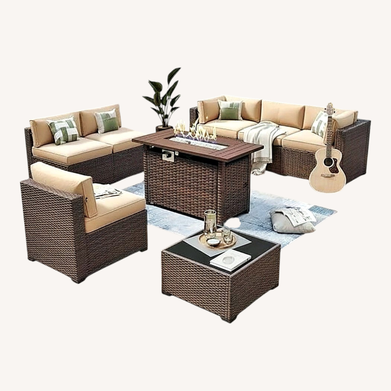 Aoxun 8 Piece Patio Furniture Set - image-0