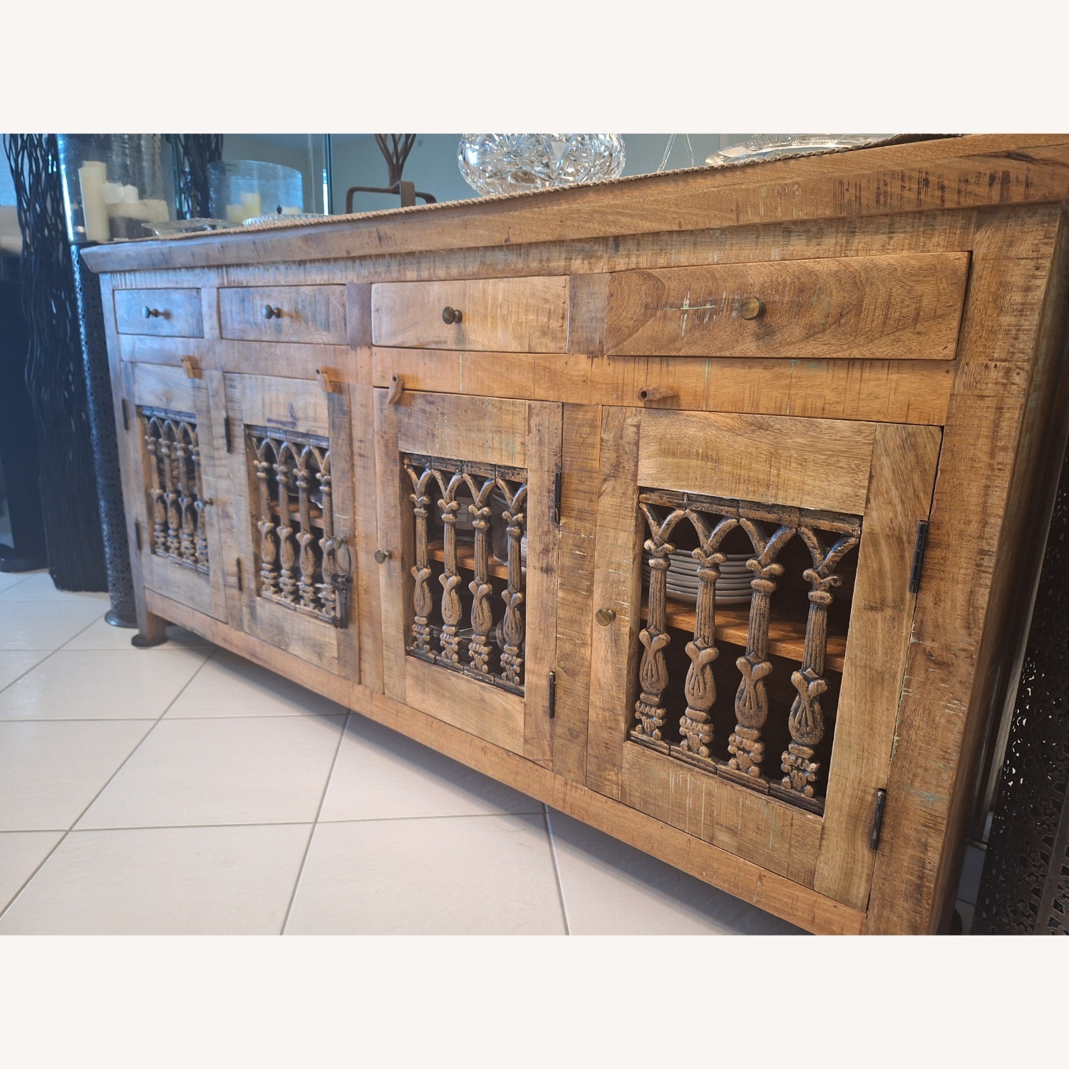 Natural Wood Sideboard - image-2