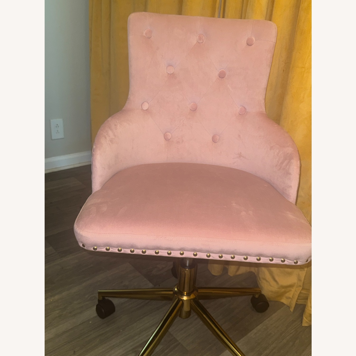 Adjustable Velvet Swivel Chair Office - image-6