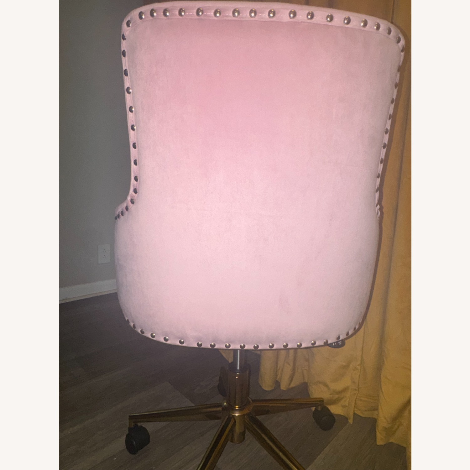 Adjustable Velvet Swivel Chair Office - image-4