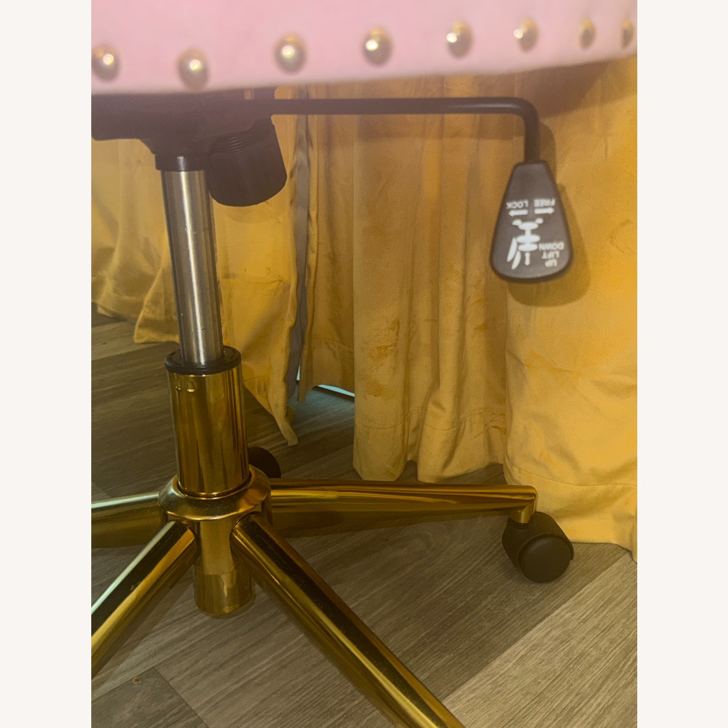 Adjustable Velvet Swivel Chair Office - image-5