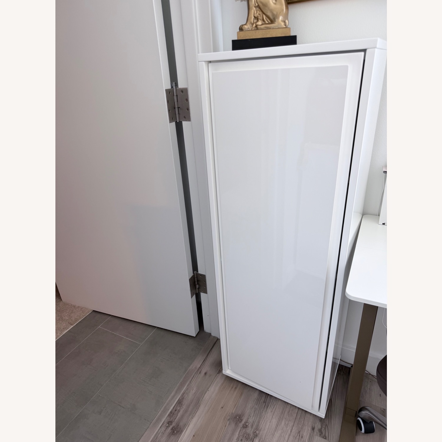 CB2 Gallery White Bath Cabinet - image-1