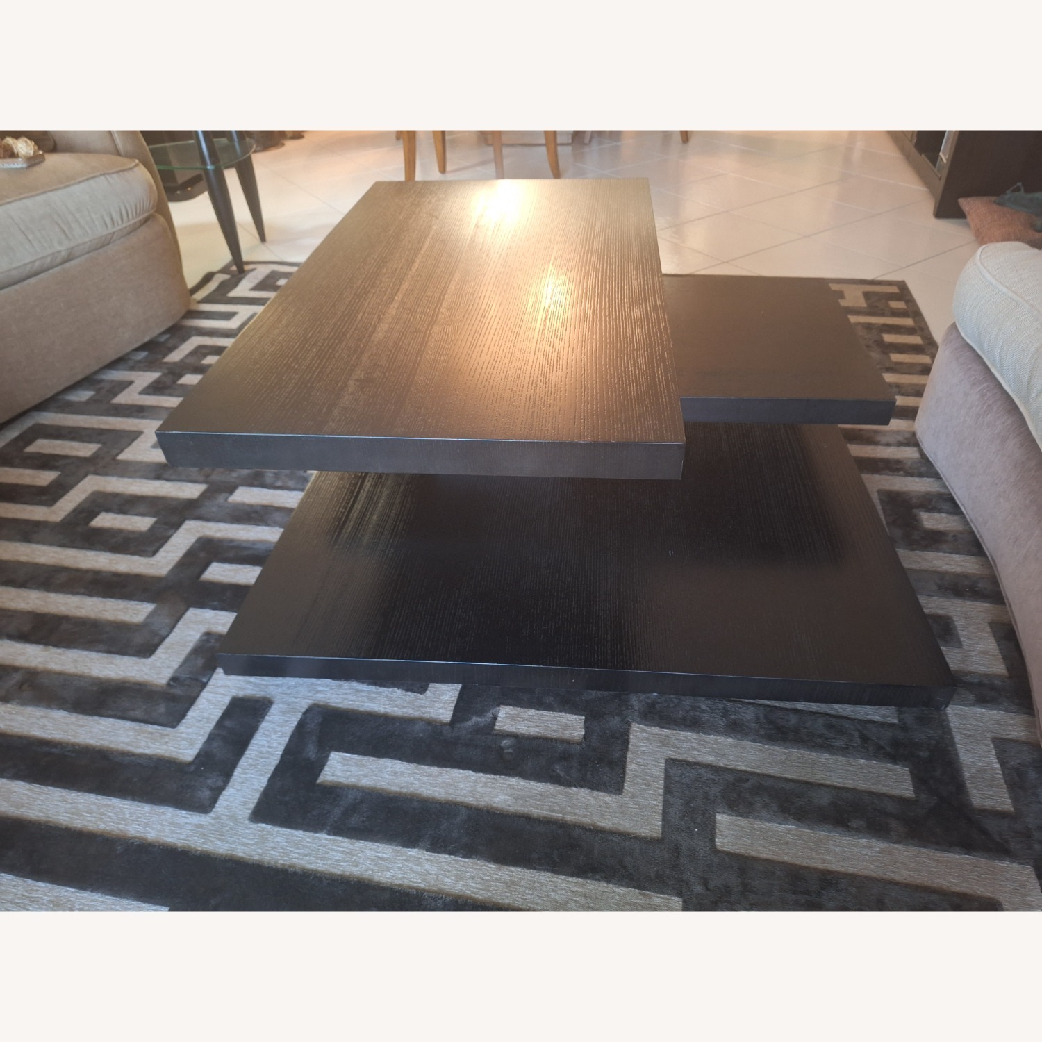 Black Wood Coffee Table - image-3
