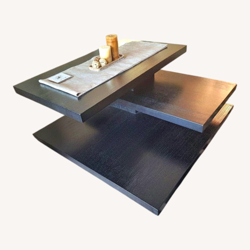 Used Black Wood Coffee Table for sale on AptDeco
