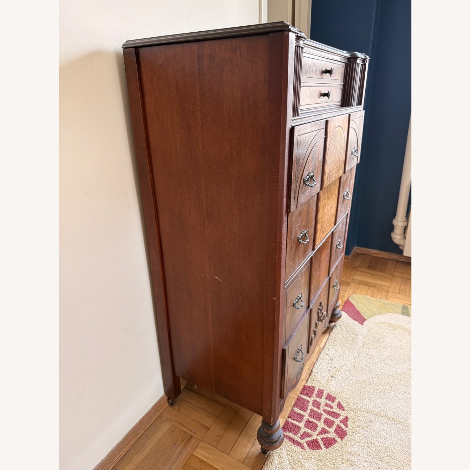 Vintage/Antique Finds Dark Brown Wood Dresser - image-3